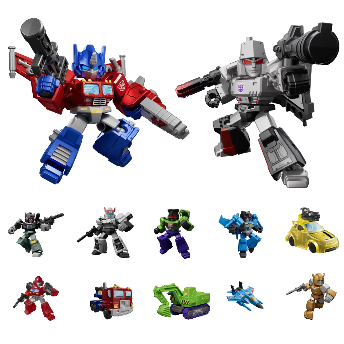 Blokees Transformers Galaxy Version Defender 01 Galaxy Shining, Mini Model Kit, Assemble Yourself, Optimus Prime, Bumblebee, Autobots, Decepticons, Genuine Licensed Collectible, Officially Licensed Transformers Merchandise