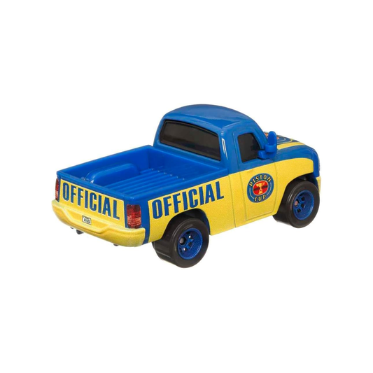Disney Pixar Cars Dexter Hoover with Checkered Flag, Die-Cast Metal Toy Car, Authentic Character Vehicles, Cars Movies, Disney+ Cars on the Road, Kids Push-Around Play