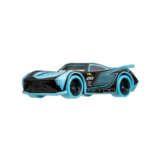 Disney Pixar Cars Glow Racers Jackson Storm, Toy Car, Authentic Character Vehicles, Cars Movies, Disney+ Cars on the Road, Kids Push-Around Play, Glow in the Dark