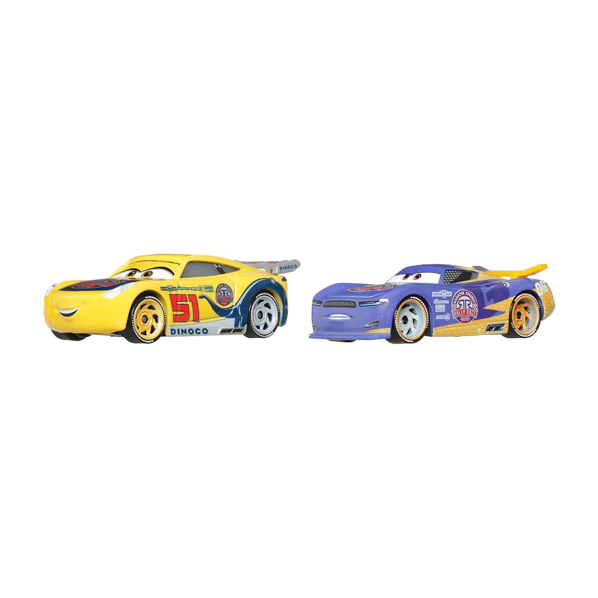 Disney Pixar Cars 2-Pack Race & Rescue Cruz Ramirez and Danny Swervez 2025, Die-Cast Metal Toy Car, Authentic Character Vehicles, Cars Movies, Disney+ Cars on the Road, Kids Push-Around Play