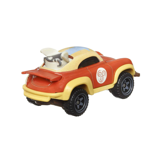 Hot Wheels Character Cars AANG, Nickelodeon Avatar The Last Airbender, 1:64 Scale Car Vehicle, Licensed Blockbuster, Push-Around Play, Toy Collectors
