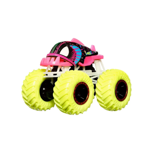 Hot Wheels Monster Trucks Glow in the Dark Piran-ahhhh, Crashing, Smashing, 1:64 Scale, Authentic Vehicle Replicas, Cars, Display and Play, Mattel, 2025 2026, Fans Collectors, Big Wheels