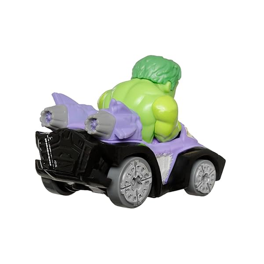 Hot Wheels Racer Verse Hulk, Marvel The Infinity Saga, 2025 2026, Toy Cars Vehicles Die-Cast, 1:64 Scale, Push and Go Play