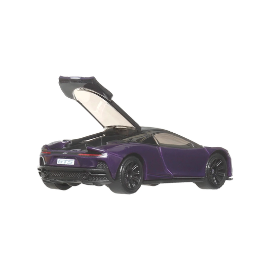 Matchbox Moving Parts 2024 McLaren GTS, Cars Trucks, 1:64 Scale Die-Cast Vehicles, Realistic, Push and Go Toy Car