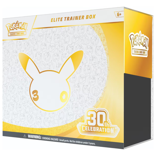 Pokémon TCG 30th Celebration Elite Trainer Box ETB, Collector, Chase, Collection, Trading Card Game, Booster Expansion Pack, Art Card, Digital Code, Fan Favorite, Pikachu