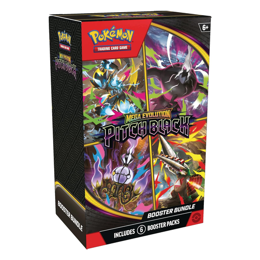 Pokémon TCG: Mega Evolution Pitch Black Booster Bundle, Collector, Chase, Collection, Trading Card Game, Booster Expansion Pack, Art Card, Digital Code, Fan Favorite, Perfect Order, Phantasmal Flames, Chaos Rising