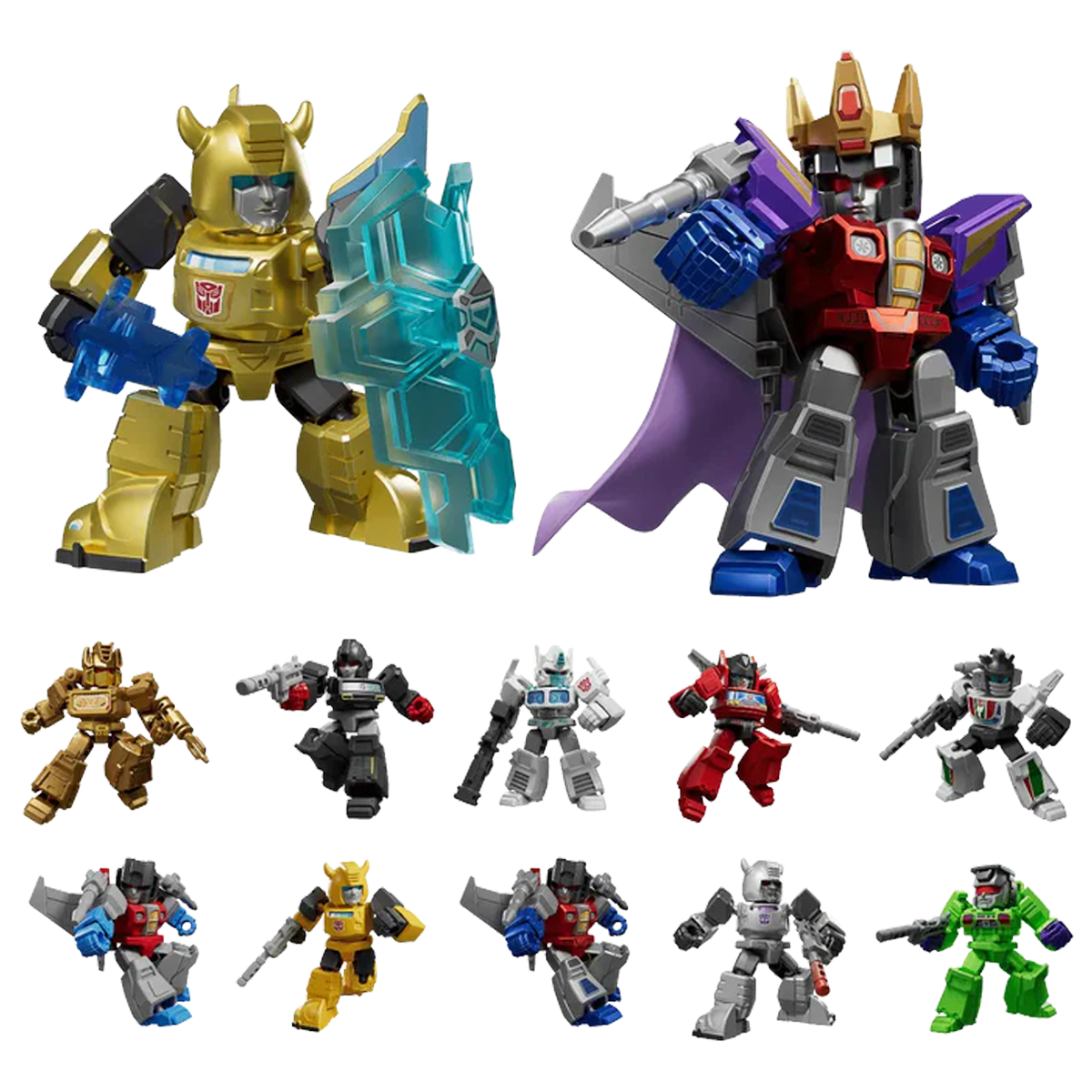 Blokees Transformers Defender Version 02 The Overthrow, Mini Model Kit, Assemble Yourself, Optimus Prime, Bumblebee, Autobots, Decepticons, Genuine Licensed Collectible, Officially Licensed Transformers Merchandise