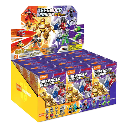 Blokees Transformers Defender Version 02 The Overthrow, Mini Model Kit, Assemble Yourself, Optimus Prime, Bumblebee, Autobots, Decepticons, Genuine Licensed Collectible, Officially Licensed Transformers Merchandise