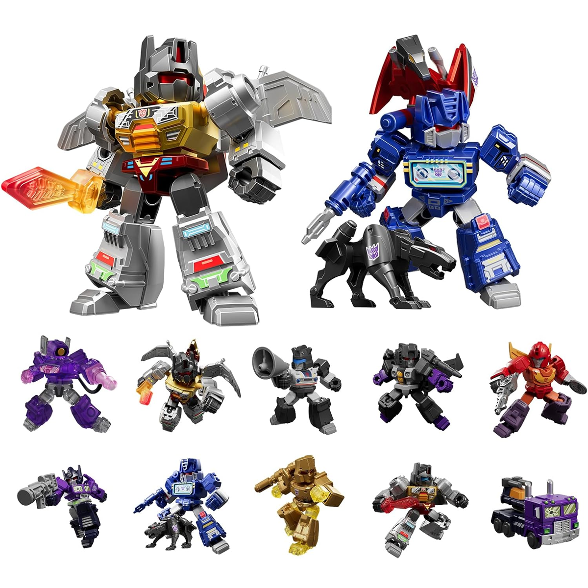 Blokees Transformers Defender Version 03 Heavy Metal War, Mini Model Kit, Assemble Yourself, Optimus Prime, Bumblebee, Autobots, Decepticons, Genuine Licensed Collectible, Officially Licensed Transformers Merchandise