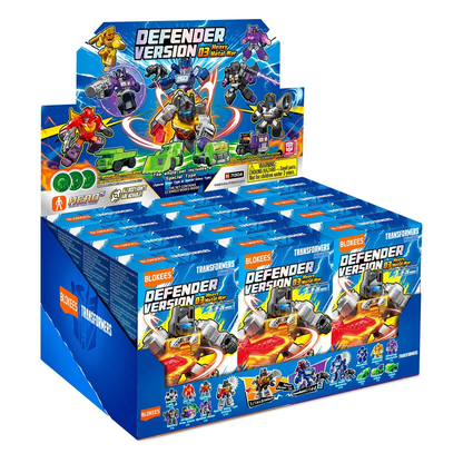 Blokees Transformers Defender Version 03 Heavy Metal War, Mini Model Kit, Assemble Yourself, Optimus Prime, Bumblebee, Autobots, Decepticons, Genuine Licensed Collectible, Officially Licensed Transformers Merchandise
