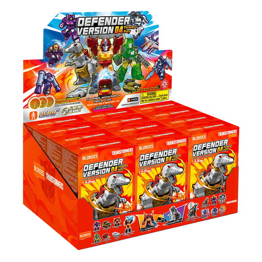 Blokees Transformers Defender Version 04 Tyrants Fury, Mini Model Kit, Assemble Yourself, Optimus Prime, Bumblebee, Megatron, Autobots, Decepticons, Genuine Licensed Collectible, Officially Licensed Transformers Merchandise