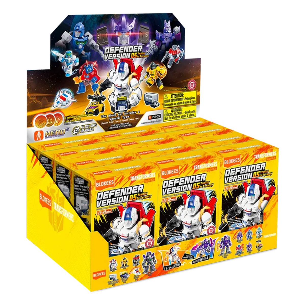 Blokees Transformers Defender Version 05 Traitor To Tyranny, Mini Model Kit, Assemble Yourself, Optimus Prime, Bumblebee, Megatron, Autobots, Decepticons, Genuine Licensed Collectible, Officially Licensed Transformers Merchandise