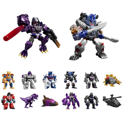 Blokees Transformers Defender Version 06 Brutal Fang, Mini Model Kit, Assemble Yourself, Optimus Prime, Bumblebee, Megatron, Autobots, Decepticons, Genuine Licensed Collectible, Officially Licensed Transformers Merchandise