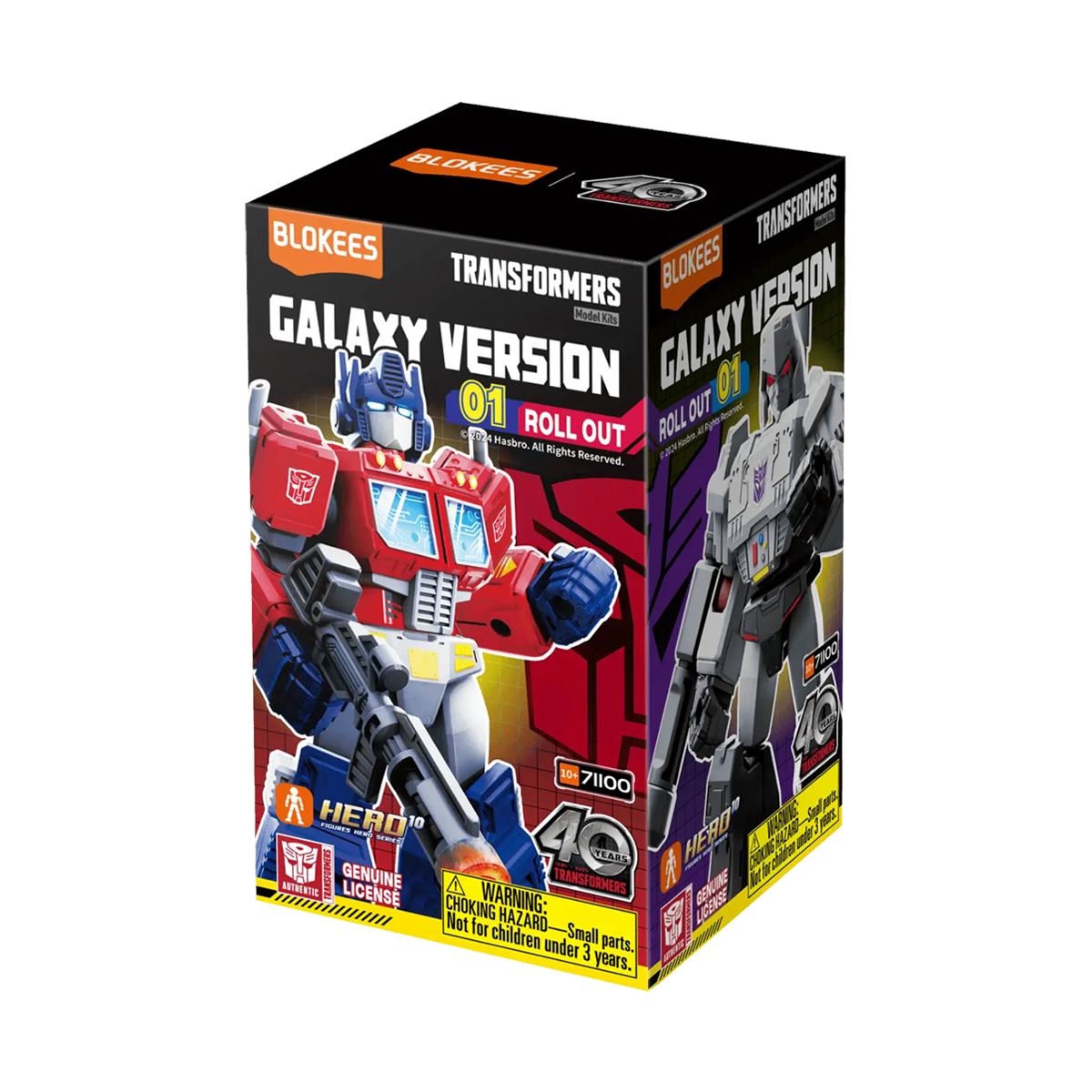 Blokees Transformers Galaxy Version 01 Roll Out, Mini Model Kit, Assemble Yourself, Optimus Prime, Bumblebee, Autobots, Decepticons, Genuine Licensed Collectible, Officially Licensed Transformers Merchandise