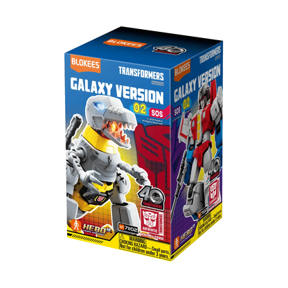 Blokees Transformers Galaxy Version 02 SOS, Mini Model Kit, Assemble Yourself, Optimus Prime, Bumblebee, Autobots, Decepticons, Genuine Licensed Collectible, Officially Licensed Transformers Merchandise