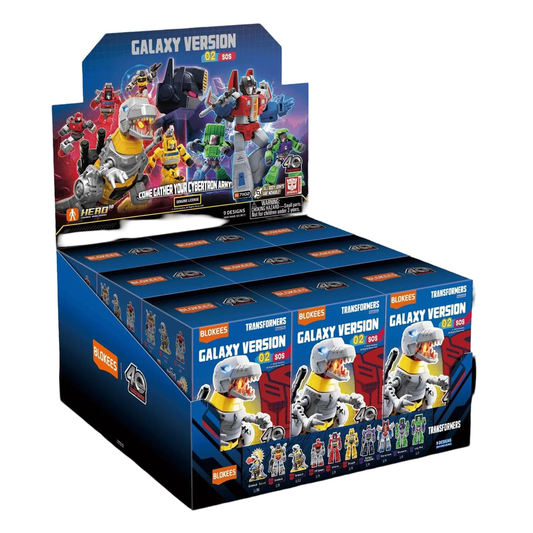 Blokees Transformers Galaxy Version 02 SOS, Mini Model Kit, Assemble Yourself, Optimus Prime, Bumblebee, Autobots, Decepticons, Genuine Licensed Collectible, Officially Licensed Transformers Merchandise