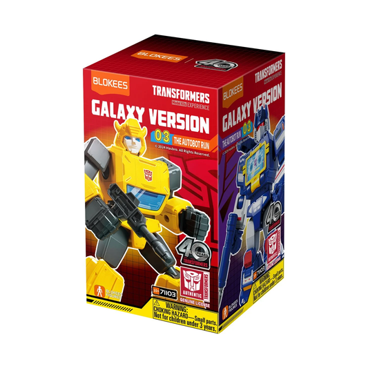 Blokees Transformers Galaxy Version 03 The Autobot Run, Mini Model Kit, Assemble Yourself, Optimus Prime, Bumblebee, Autobots, Decepticons, Genuine Licensed Collectible, Officially Licensed Transformers Merchandise