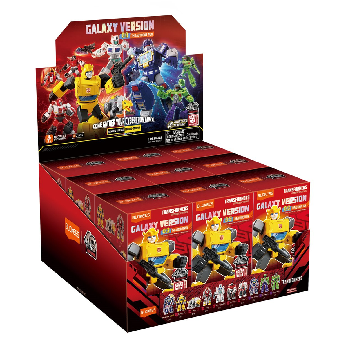 Blokees Transformers Galaxy Version 03 The Autobot Run, Mini Model Kit, Assemble Yourself, Optimus Prime, Bumblebee, Autobots, Decepticons, Genuine Licensed Collectible, Officially Licensed Transformers Merchandise