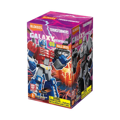 Blokees Transformers Galaxy Version 06 Parallel Universe, Mini Model Kit, Assemble Yourself, Optimus Prime, Bumblebee, Autobots, Decepticons, Genuine Licensed Collectible, Officially Licensed Transformers Merchandise
