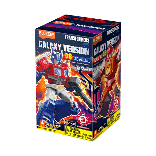 Blokees Transformers Galaxy Version 08 One Shall Fall, Mini Model Kit, Assemble Yourself, Optimus Prime, Bumblebee, Autobots, Decepticons, Genuine Licensed Collectible, Officially Licensed Transformers Merchandise