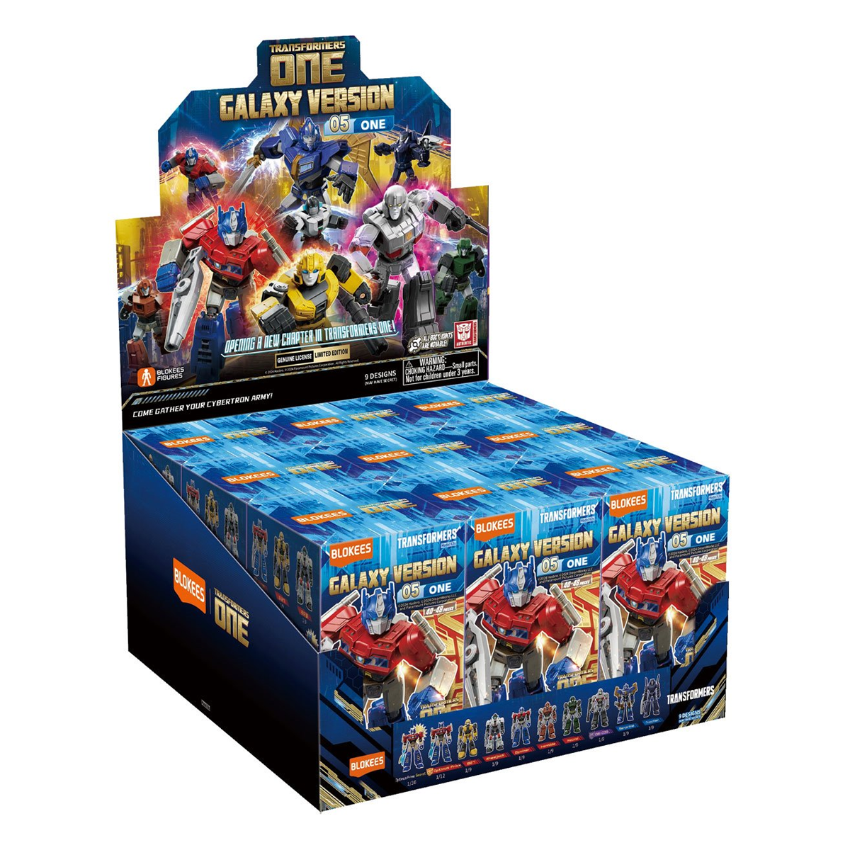 Blokees Transformers One Galaxy Version 05 One, Mini Model Kit, Assemble Yourself, Optimus Prime, Bumblebee, Autobots, Decepticons, Genuine Licensed Collectible, Officially Licensed Transformers Merchandise