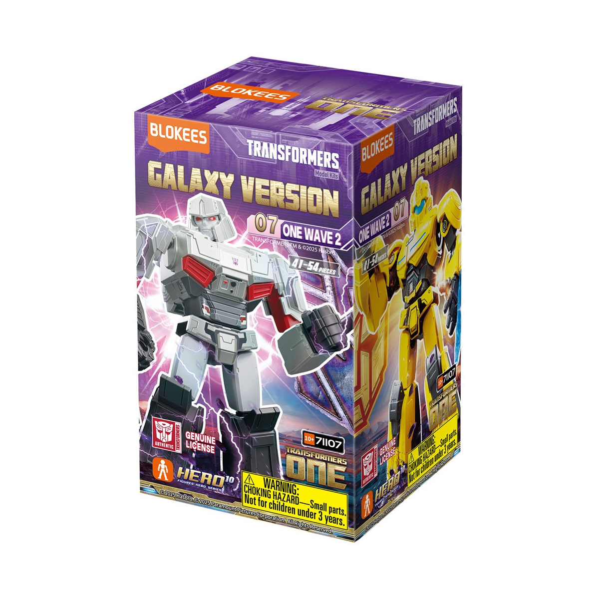 Blokees Transformers One Galaxy Version 07 One Wave 2, Mini Model Kit, Assemble Yourself, Optimus Prime, Bumblebee, Autobots, Decepticons, Genuine Licensed Collectible, Officially Licensed Transformers Merchandise