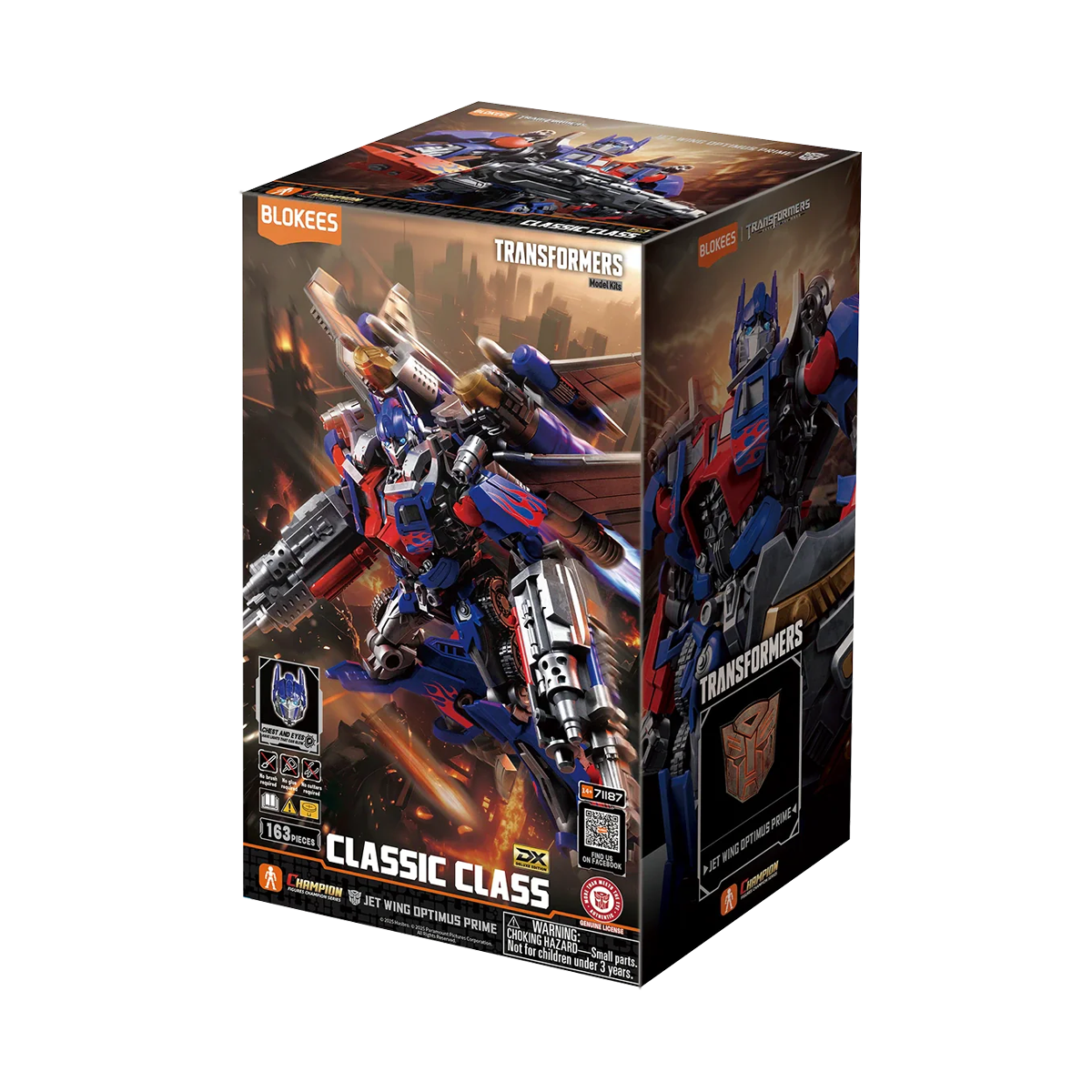 Blokees Transformers Optimus Prime Jet Wing Classic Class, Assemble Yourself, Autobots, Decepticons, Genuine Licensed Collectible, Officially Licensed Transformers Merchandise, Action Figure Toy