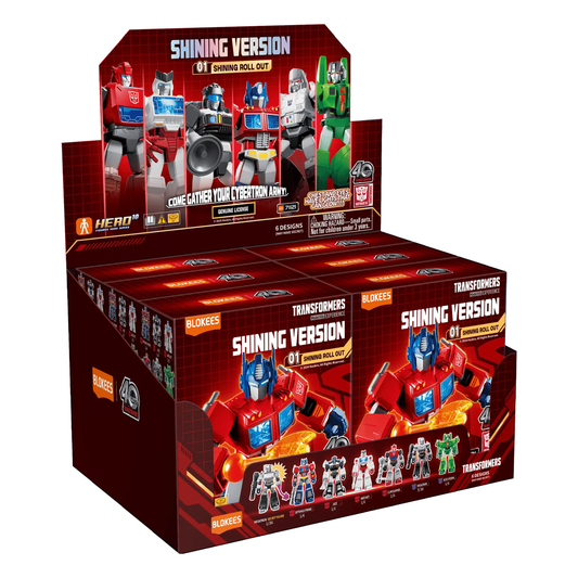 Blokees Transformers Shining Version 01 Shining Roll Out, Mini Model Kit, Assemble Yourself, Optimus Prime, Bumblebee, Megatron, Autobots, Decepticons, Genuine Licensed Collectible, Officially Licensed Transformers Merchandise