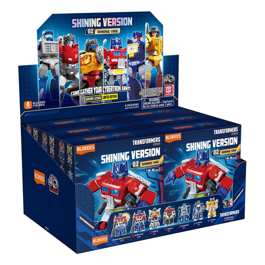 Blokees Transformers Shining Version 02 Shining 1985, Mini Model Kit, Assemble Yourself, Optimus Prime, Bumblebee, Autobots, Decepticons, Genuine Licensed Collectible, Officially Licensed Transformers Merchandise