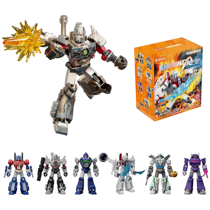 Blokees Transformers Shining Version 04 Spark of Deception, Mini Model Kit, Assemble Yourself, Optimus Prime, Bumblebee, Autobots, Decepticons, Genuine Licensed Collectible, Officially Licensed Transformers Merchandise