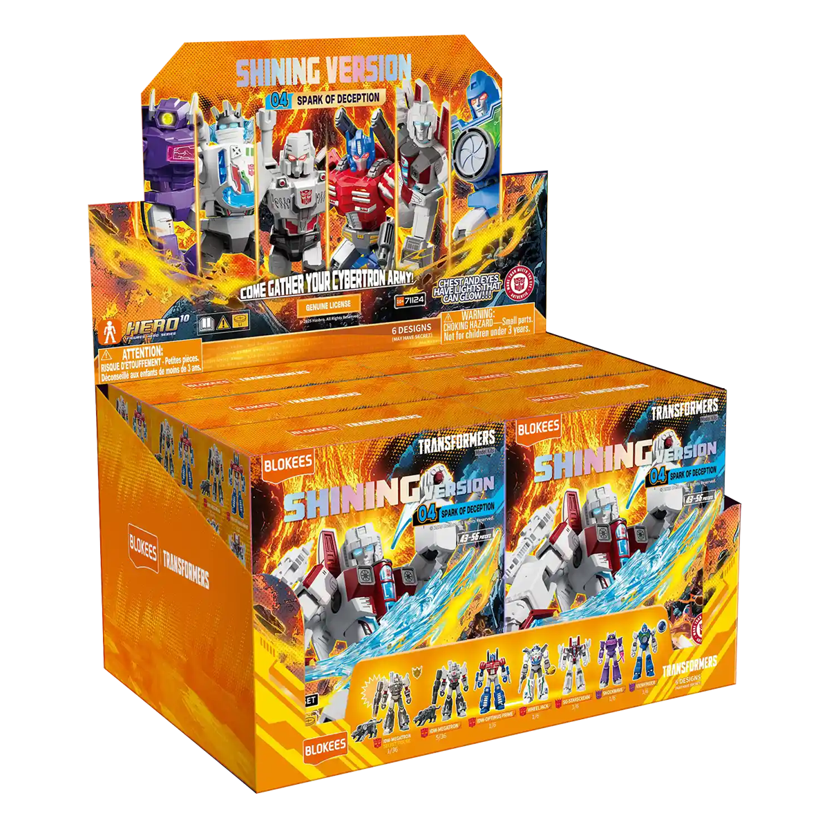 Blokees Transformers Shining Version 04 Spark of Deception, Mini Model Kit, Assemble Yourself, Optimus Prime, Bumblebee, Autobots, Decepticons, Genuine Licensed Collectible, Officially Licensed Transformers Merchandise