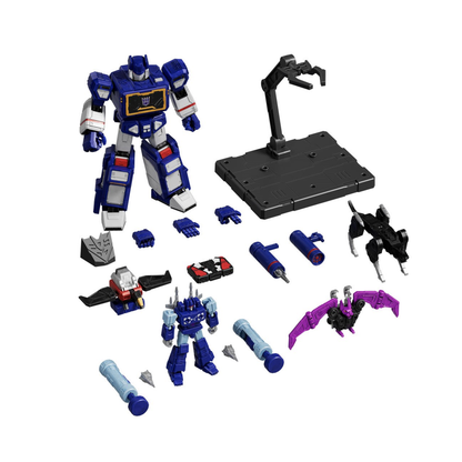 Blokees Transformers G1 Soundwave Action Edition, Sealed Figure Model Kit, Assemble Yourself, Optimus Prime, Bumblebee, Megatron, Autobots, Decepticons, Genuine Licensed Collectible, Officially Licensed Transformers Merchandise