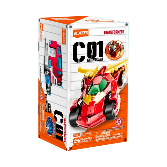 Blokees Transformers Wheels C01 Roll Out, Mini Model Kit, Assemble Yourself, Optimus Prime, Bumblebee, Megatron, Radius Prime, Prowl, Hound, Mirage, Autobots, Decepticons, Genuine Licensed Collectible, Officially Licensed Transformers Merchandise