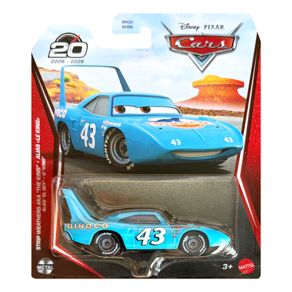 Disney Pixar Cars Strip Weathers Aka The King 20th Anniversary, Die-Cast Metal Toy Car, Authentic Character Vehicles, Cars Movies, Disney+ Cars on the Road, Kids Push-Around Play