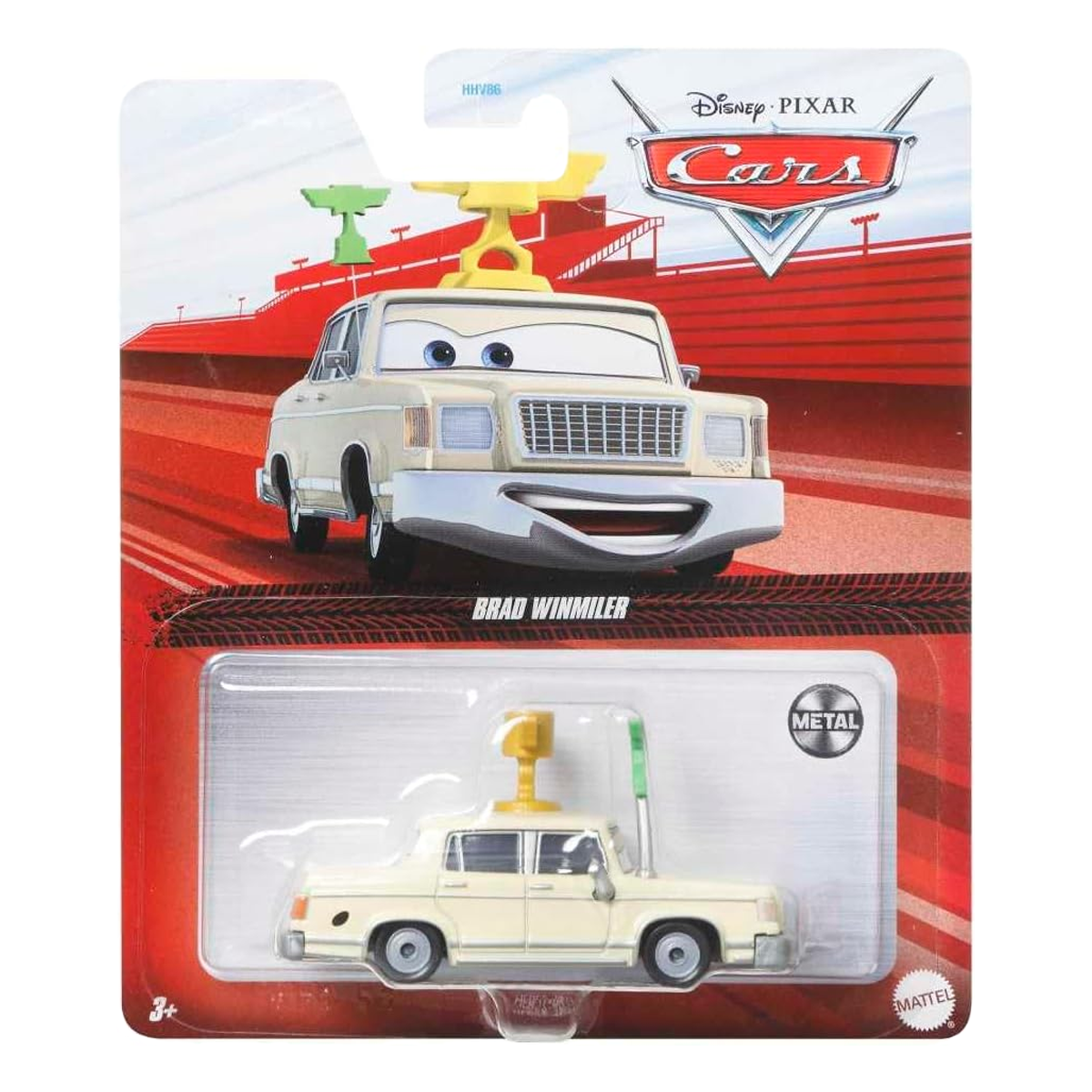 Disney Pixar Cars Brad Winmiler, Die-Cast Metal Toy Car, Authentic Character Vehicles, Cars Movies, Disney+ Cars on the Road, Kids Push-Around Play