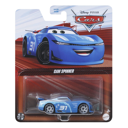 Disney Pixar Cars Cam Spinner, Die-Cast Metal Toy Car, Authentic Character Vehicles, Cars Movies, Disney+ Cars on the Road, Kids Push-Around Play