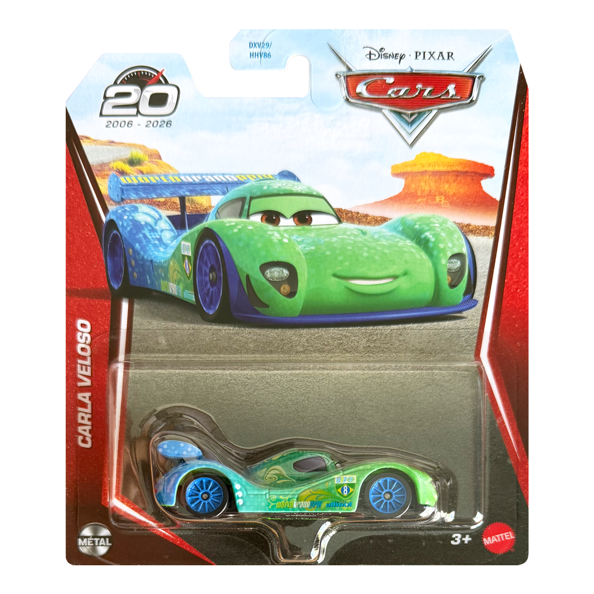 Disney Pixar Cars Carla Veloso 20th Anniversary, Die-Cast Metal Toy Car, Authentic Character Vehicles, Cars Movies, Disney+ Cars on the Road, Kids Push-Around Play