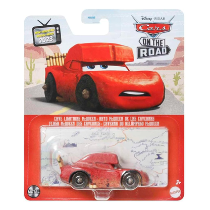 Disney Pixar Cars Cave Lightning McQueen, Die-Cast Metal Toy Car, Authentic Character Vehicles, Cars Movies, Disney+ Cars on the Road, Kids Push-Around Play