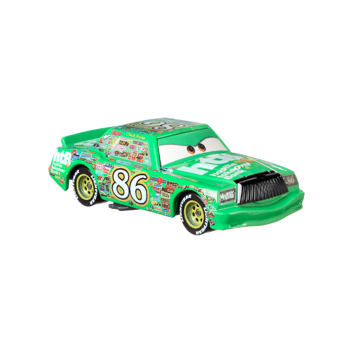 Disney Pixar Cars Chick Hicks, Die-Cast Metal Toy Car, Authentic Character Vehicles, Cars Movies, Disney+ Cars on the Road, Kids Push-Around Play