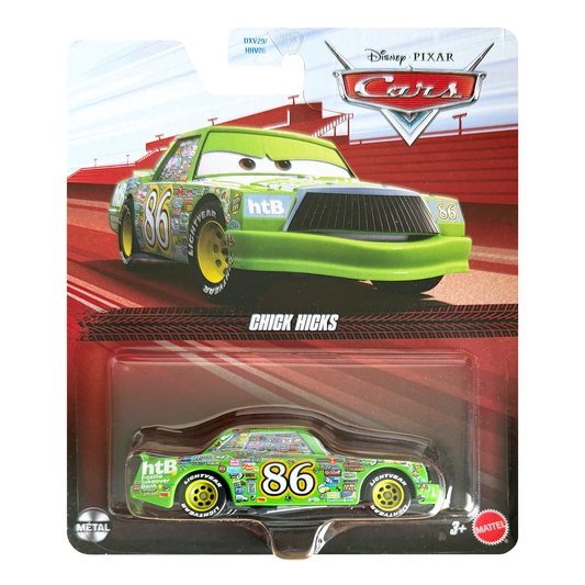 Disney Pixar Cars Chick Hicks, Die-Cast Metal Toy Car, Authentic Character Vehicles, Cars Movies, Disney+ Cars on the Road, Kids Push-Around Play