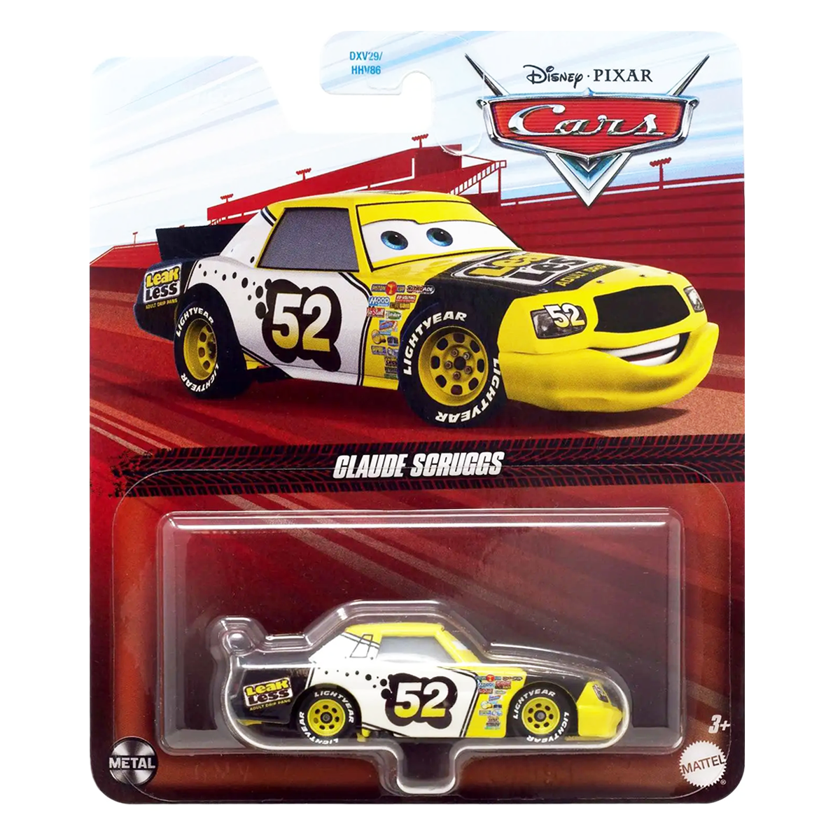 Disney Pixar Cars Claude Scruggs, Die-Cast Metal Toy Car, Authentic Character Vehicles, Cars Movies, Disney+ Cars on the Road, Kids Push-Around Play