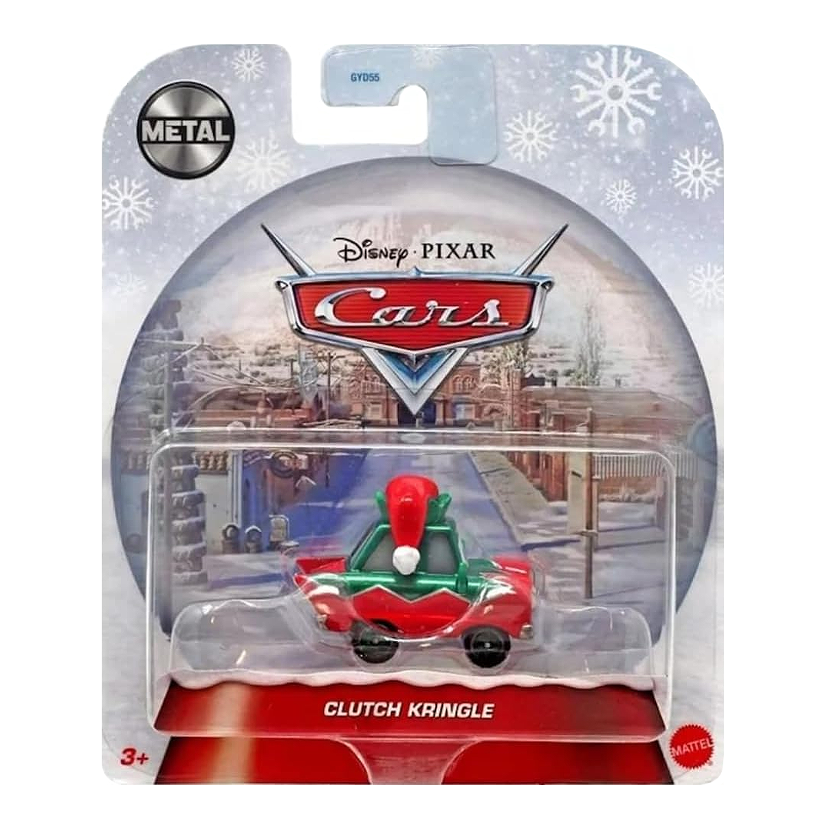 Disney Pixar Cars Holiday Clutch Kringle Christmas Wintertime Cruisers, Die-Cast Metal Toy Car, Authentic Character Vehicles, Cars Movies, Disney+ Cars on the Road, Kids Push-Around Play