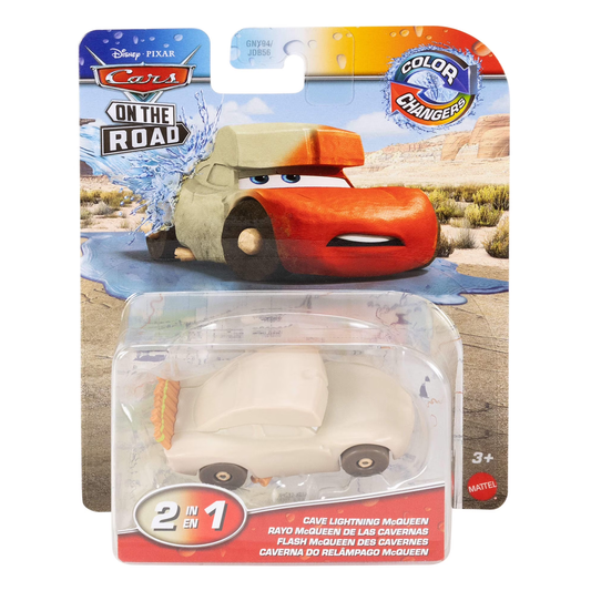 Disney Pixar Cars Color Changers Cave Lightning McQueen, Toy Car, Authentic Character Vehicles, Cars Movies, Disney+ Cars on the Road, Kids Push-Around Play