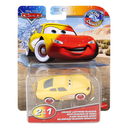 Disney Pixar Cars Color Changers Cruisin Lightning McQueen, Toy Car, Authentic Character Vehicles, Cars Movies, Disney+ Cars on the Road, Kids Push-Around Play