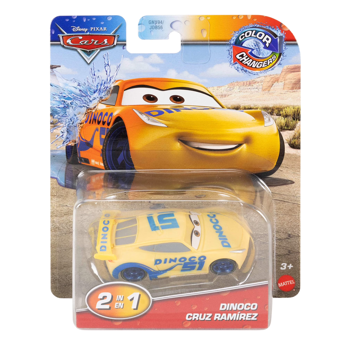 Disney Pixar Cars Color Changers Dinoco Cruz Ramirez, Toy Car, Authentic Character Vehicles, Cars Movies, Disney+ Cars on the Road, Kids Push-Around Play