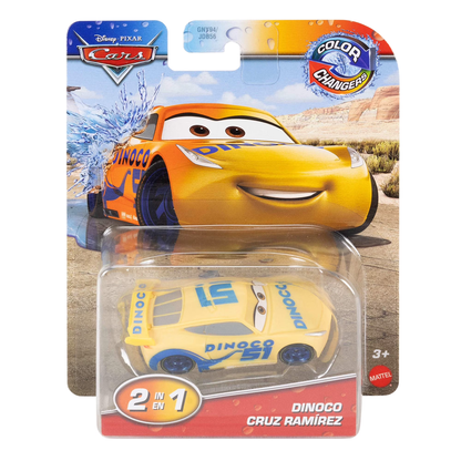 Disney Pixar Cars Color Changers Dinoco Cruz Ramirez, Toy Car, Authentic Character Vehicles, Cars Movies, Disney+ Cars on the Road, Kids Push-Around Play