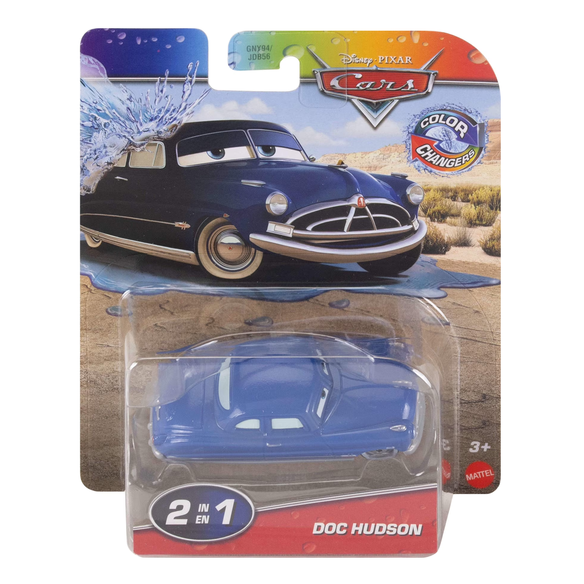 Disney Pixar Cars Color Changers Doc Hudson, Toy Car, Authentic Character Vehicles, Cars Movies, Disney+ Cars on the Road, Kids Push-Around Play