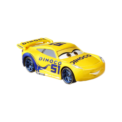 Disney Pixar Cars Dinoco Cruz Ramirez, Die-Cast Metal Toy Car, Authentic Character Vehicles, Cars Movies, Disney+ Cars on the Road, Kids Push-Around Play