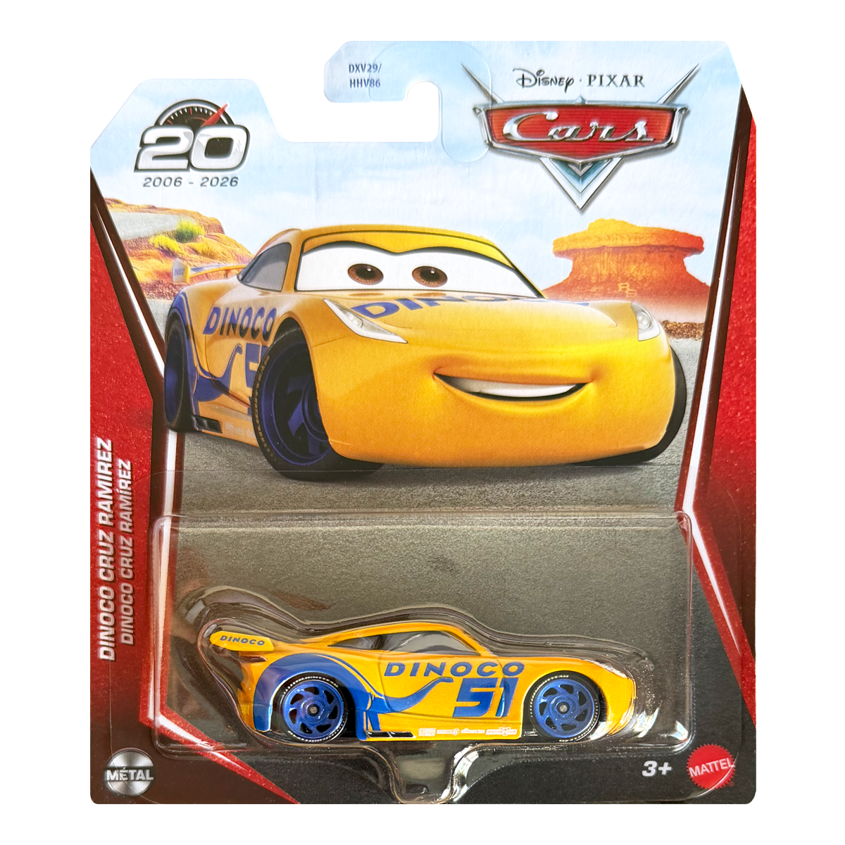 Disney Pixar Cars Dinoco Cruz Ramirez 20th Anniversary 2026, Die-Cast Metal Toy Car, Authentic Character Vehicles, Cars Movies, Disney+ Cars on the Road, Kids Push-Around Play