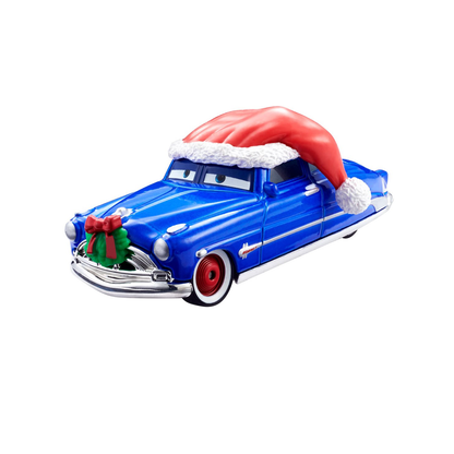 Disney Pixar Cars Holiday Doc Hudson Christmas Wintertime Cruisers, Die-Cast Metal Toy Car, Authentic Character Vehicles, Cars Movies, Disney+ Cars on the Road, Kids Push-Around Play